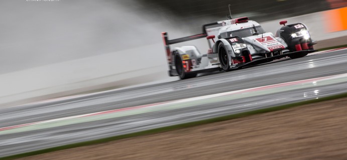 Audi fastest in wet FP3